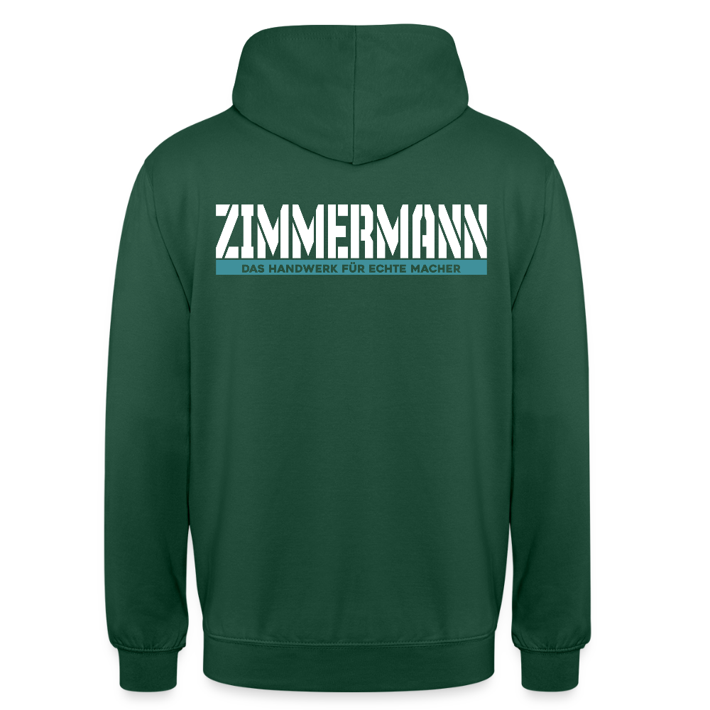 Unisex Hoodie HW-300 | MACHER "Zimmermann" Flaschengrün Unisex Hoodie {{ color }}