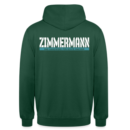 Unisex Hoodie HW-300 | MACHER "Zimmermann" Flaschengrün Unisex Hoodie {{ color }}