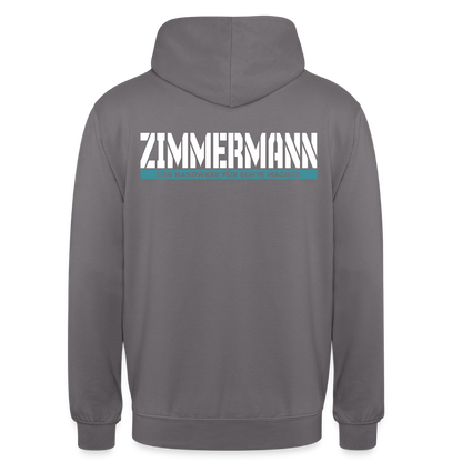 Unisex Hoodie HW-300 | MACHER "Zimmermann" Mittelgrau Unisex Hoodie {{ color }}