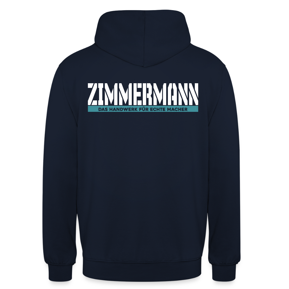 Unisex Hoodie HW-300 | MACHER "Zimmermann" Navy Unisex Hoodie {{ color }}