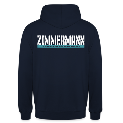 Unisex Hoodie HW-300 | MACHER "Zimmermann" Navy Unisex Hoodie {{ color }}
