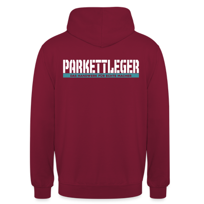 Unisex Hoodie HW-300 | MACHER "Parkettleger" Bordeaux Unisex Hoodie {{ color }}