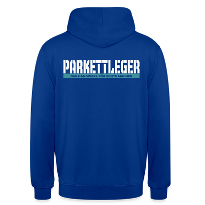 Unisex Hoodie HW-300 | MACHER "Parkettleger" Royalblau Unisex Hoodie {{ color }}