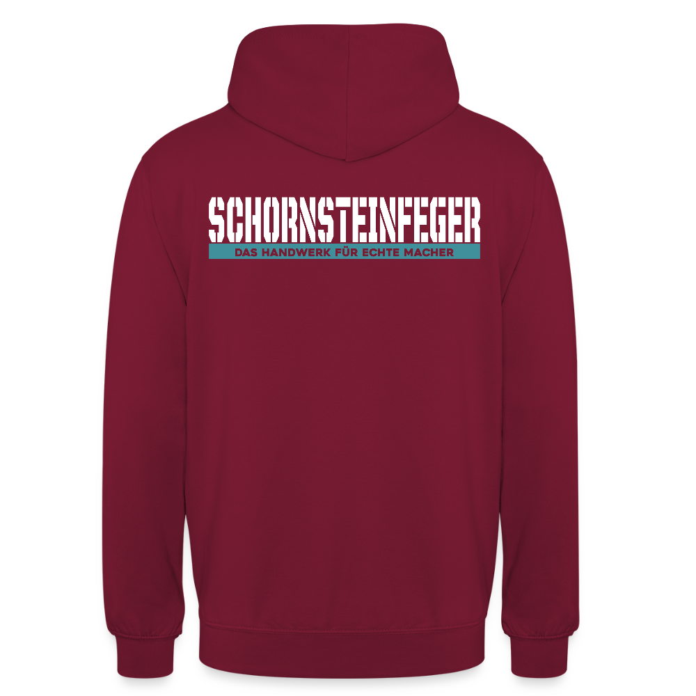 Unisex Hoodie HW-300 | MACHER "Schornsteinfeger" Bordeaux Unisex Hoodie {{ color }}