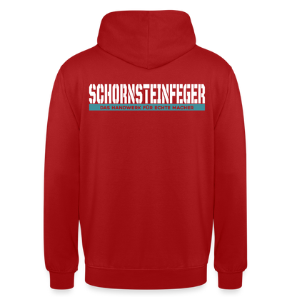 Unisex Hoodie HW-300 | MACHER "Schornsteinfeger" Rot Unisex Hoodie {{ color }}