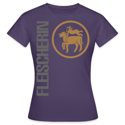 Frauen T-Shirt "Fleischerin" Dunkellila Frauen T-Shirt {{ color }}