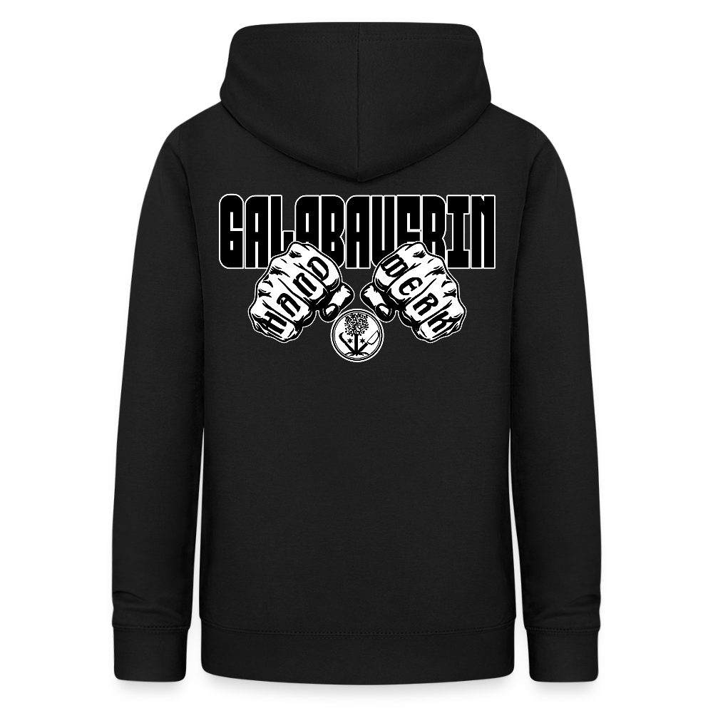 Frauen Hoodie "GaLaBauerin" (beidseitig beruckt) Schwarz Frauen Hoodie {{ color }}
