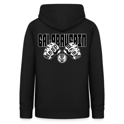 Frauen Hoodie "GaLaBauerin" (beidseitig beruckt) Schwarz Frauen Hoodie {{ color }}