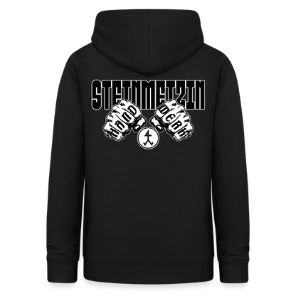 Frauen Hoodie "Steinmetzin" (beidseitig beruckt) Schwarz Frauen Hoodie {{ color }}