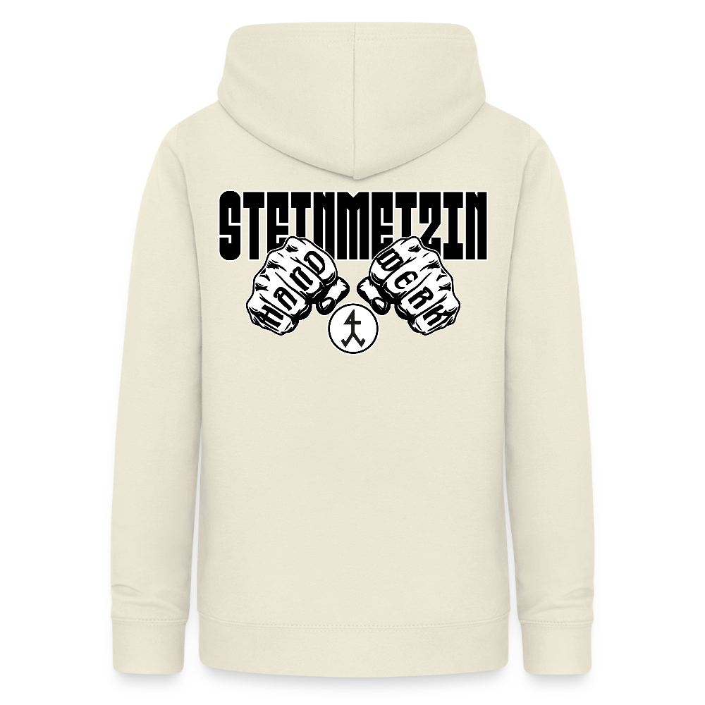 Frauen Hoodie "Steinmetzin" (beidseitig beruckt) Vanille-Milchshake Frauen Hoodie {{ color }}