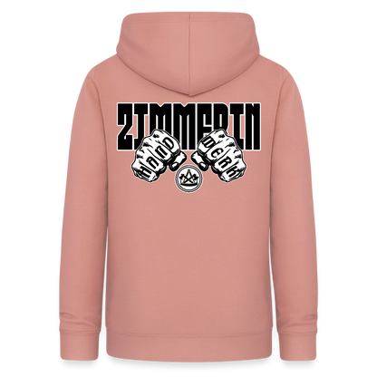 Frauen Hoodie "Zimmerin" (beidseitig beruckt) Altrosa Frauen Hoodie {{ color }}