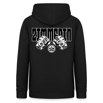 Frauen Hoodie "Zimmerin" (beidseitig beruckt) Schwarz Frauen Hoodie {{ color }}