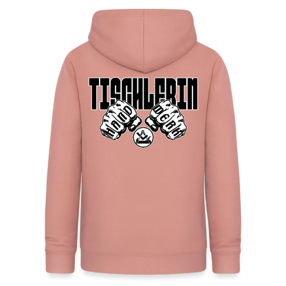 Frauen Hoodie "Tischlerin" (beidseitig beruckt) Altrosa Frauen Hoodie {{ color }}