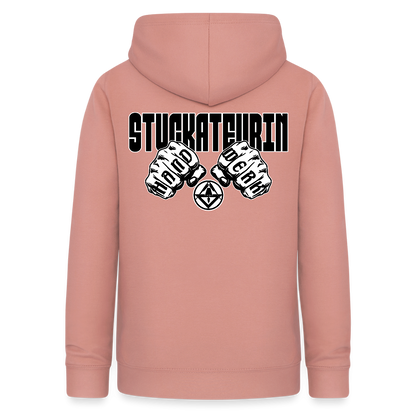 Frauen Hoodie "Stuckateurin" (beidseitig beruckt) Altrosa Frauen Hoodie {{ color }}