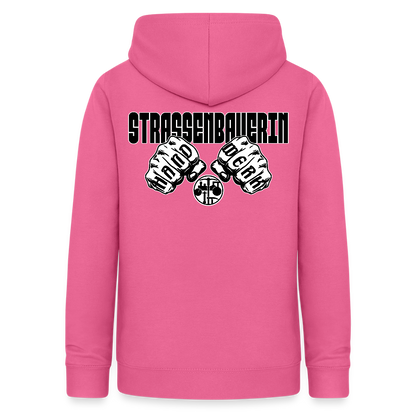Frauen Hoodie "Strassenbauerin" (beidseitig beruckt) Pink Frauen Hoodie {{ color }}