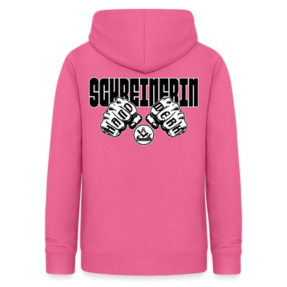 Frauen Hoodie "Schreinerin" (beidseitig beruckt) Pink Frauen Hoodie {{ color }}