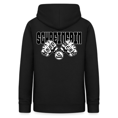 Frauen Hoodie "Schreinerin" (beidseitig beruckt) Schwarz Frauen Hoodie {{ color }}