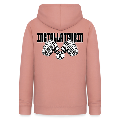 Frauen Hoodie "Installateurin" (beidseitig beruckt) Altrosa Frauen Hoodie {{ color }}