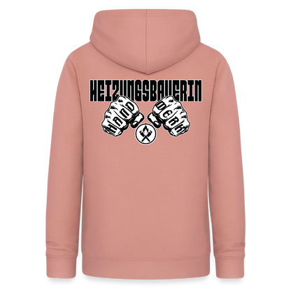 Frauen Hoodie "Heizungsbauerin" (beidseitig beruckt) Altrosa Frauen Hoodie {{ color }}