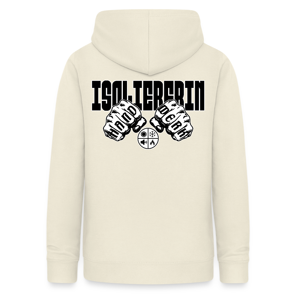 Frauen Hoodie "Isoliererin" (beidseitig beruckt) Vanille-Milchshake Frauen Hoodie {{ color }}