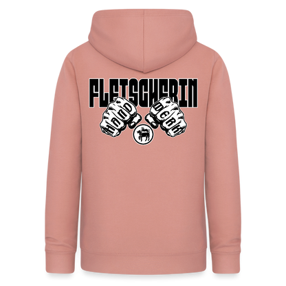 Frauen Hoodie "Fleischerin" (beidseitig beruckt) Altrosa Frauen Hoodie {{ color }}