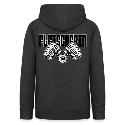 Frauen Hoodie "Fleischerin" (beidseitig beruckt) Anthrazit Frauen Hoodie {{ color }}
