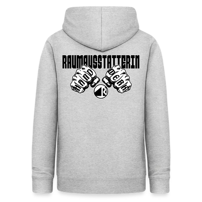 Frauen Hoodie "Raumausstatterin" (beidseitig beruckt) Hellgrau meliert Frauen Hoodie {{ color }}
