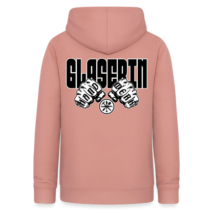 Frauen Hoodie "Glaserin" (beidseitig beruckt) Altrosa Frauen Hoodie {{ color }}