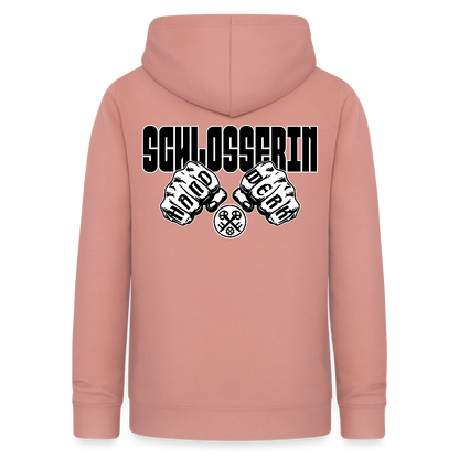 Frauen Hoodie "Schlosserin" (beidseitig beruckt) Altrosa Frauen Hoodie {{ color }}