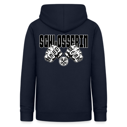Frauen Hoodie "Schlosserin" (beidseitig beruckt) Navy Frauen Hoodie {{ color }}