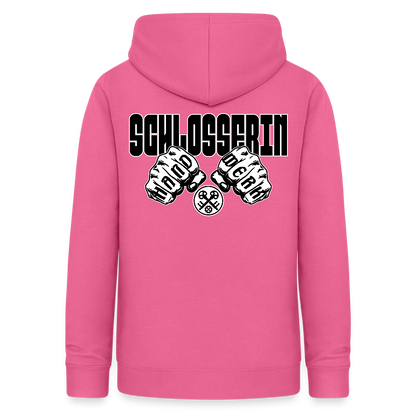 Frauen Hoodie "Schlosserin" (beidseitig beruckt) Pink Frauen Hoodie {{ color }}