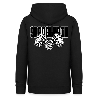 Frauen Hoodie "Spenglerin" (beidseitig beruckt) Schwarz Frauen Hoodie {{ color }}