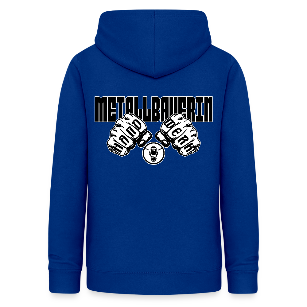 Frauen Hoodie "Metallbauerin" (beidseitig beruckt) Royalblau Frauen Hoodie {{ color }}