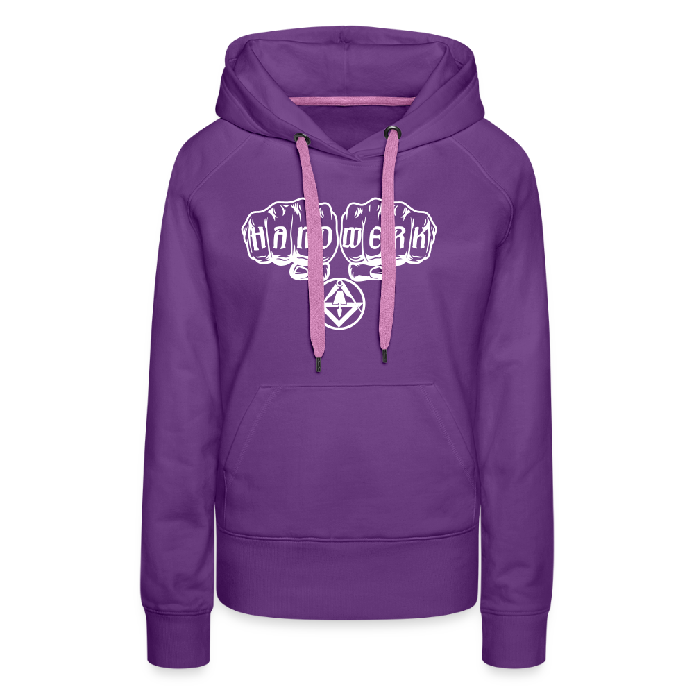 Frauen Premium Hoodie "Stuckateur" Purple Frauen Premium Hoodie {{ color }}