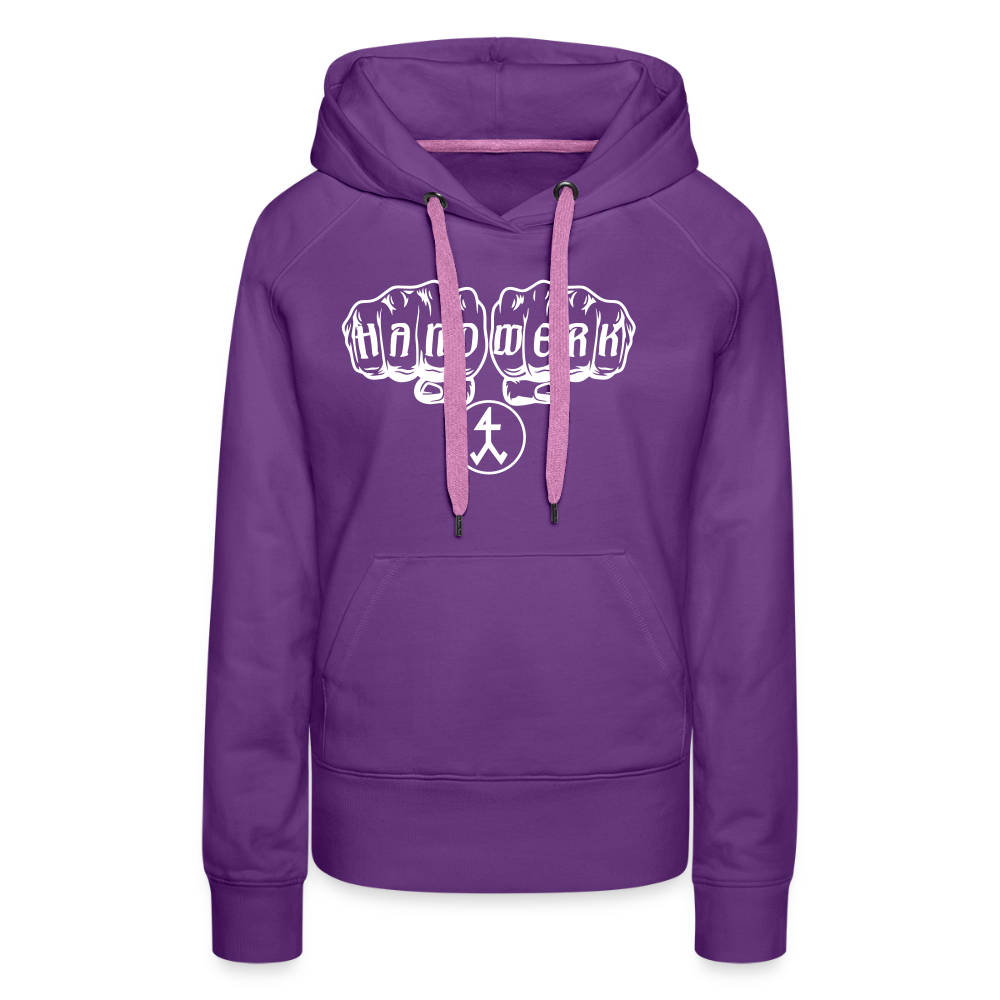 Frauen Premium Hoodie "Steinmetz" Purple Frauen Premium Hoodie {{ color }}