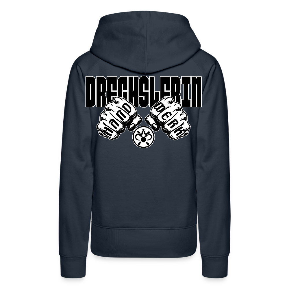 Frauen Hoodie "Drechsler" (beidseitig bedruckt) Navy Frauen Premium Hoodie {{ color }}