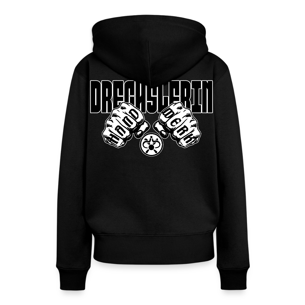 Frauen Hoodie "Drechsler" (beidseitig bedruckt) Schwarz Frauen Premium Hoodie {{ color }}