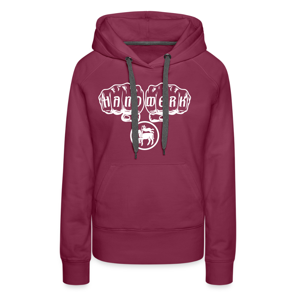 Frauen Premium Hoodie "Fleischer" Bordeaux Frauen Premium Hoodie {{ color }}