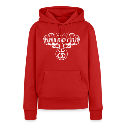 Frauen Premium Hoodie "Bäcker" Rot Frauen Premium Hoodie {{ color }}