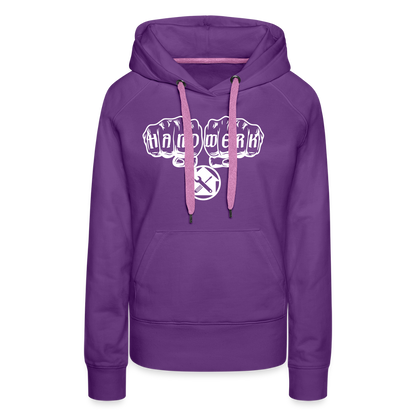 Frauen Premium Hoodie "Hausmeister" Purple Frauen Premium Hoodie {{ color }}