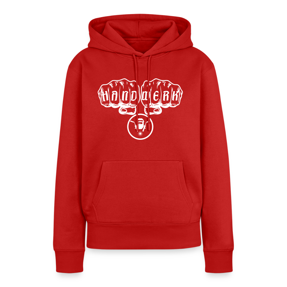 Frauen Premium Hoodie "Schweisser" Rot Frauen Premium Hoodie {{ color }}