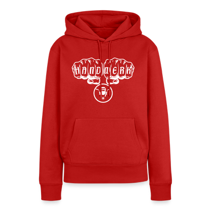 Frauen Premium Hoodie "Schweisser" Rot Frauen Premium Hoodie {{ color }}