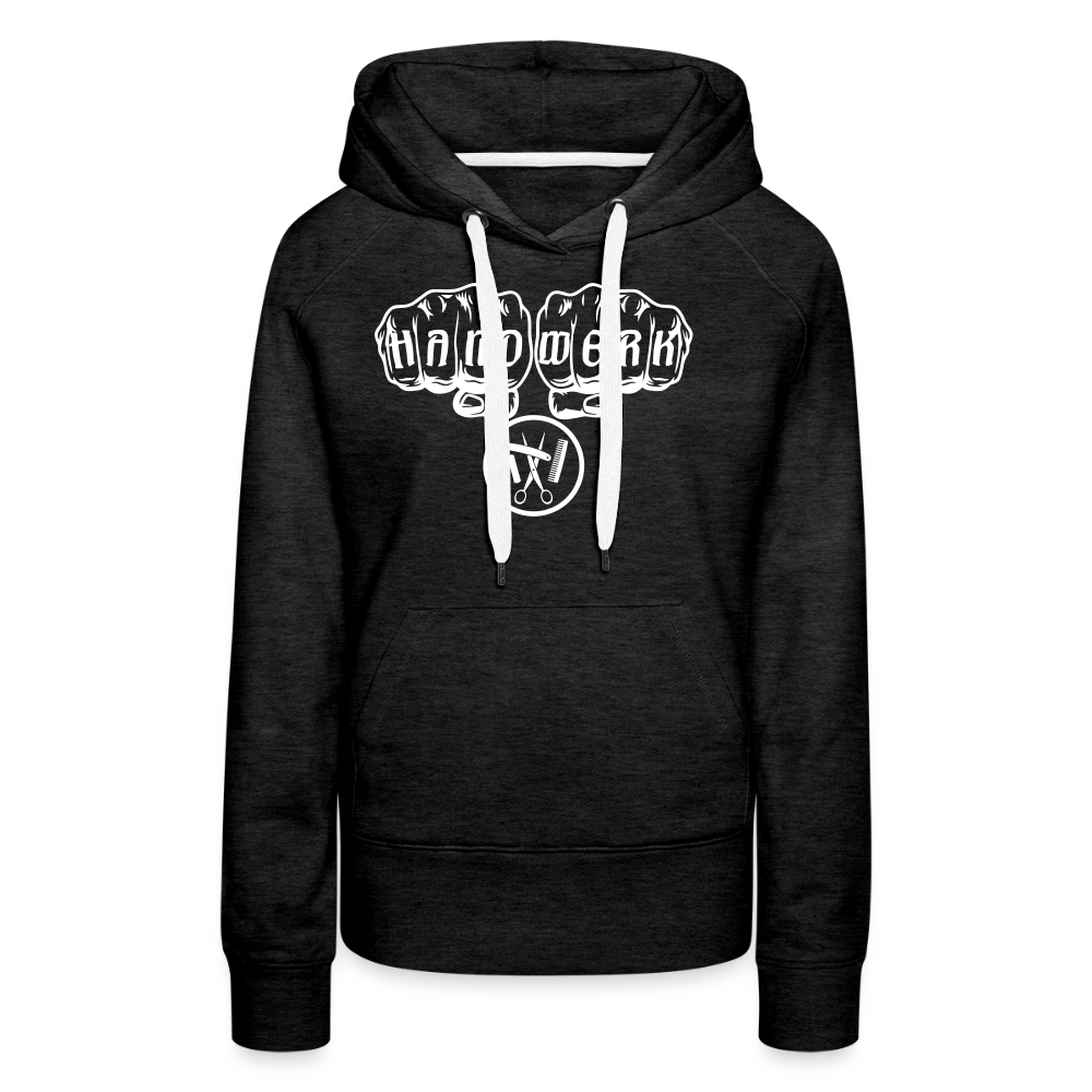 Frauen Premium Hoodie "Friseur" Anthrazit Frauen Premium Hoodie {{ color }}