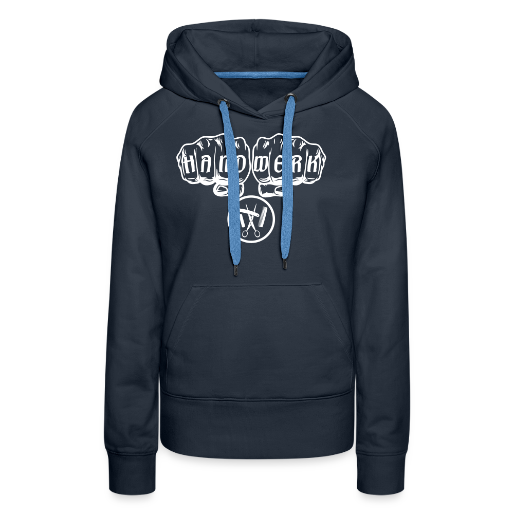 Frauen Premium Hoodie "Friseur" Navy Frauen Premium Hoodie {{ color }}