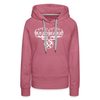 Frauen Premium Hoodie "Dachdecker" Malve Frauen Premium Hoodie {{ color }}