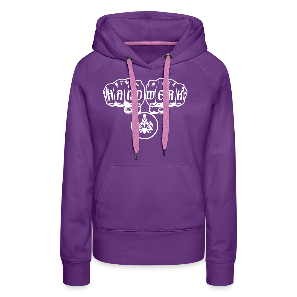 Frauen Premium Hoodie "Maurer" Purple Frauen Premium Hoodie {{ color }}