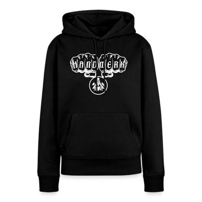 Frauen Premium Hoodie "Maurer" Schwarz Frauen Premium Hoodie {{ color }}