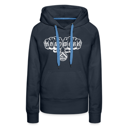 Frauen Premium Hoodie "Parkettleger" Navy Frauen Premium Hoodie {{ color }}