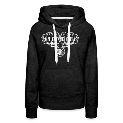 Frauen Premium Hoodie "Fliesenleger" Anthrazit Frauen Premium Hoodie {{ color }}