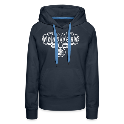 Frauen Premium Hoodie "Fliesenleger" Navy Frauen Premium Hoodie {{ color }}